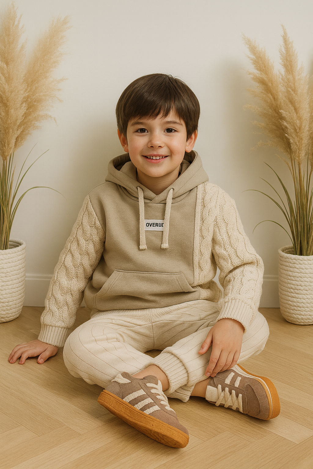 Felpa TWIST beige bimbo