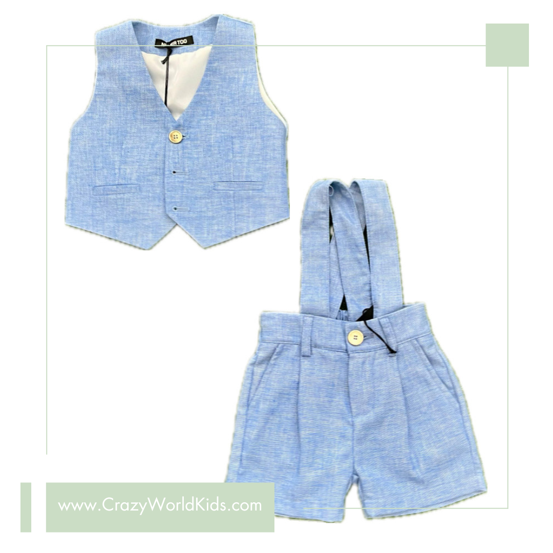 Gilet color cielo disponibile dalla 9 alla 30 mesi