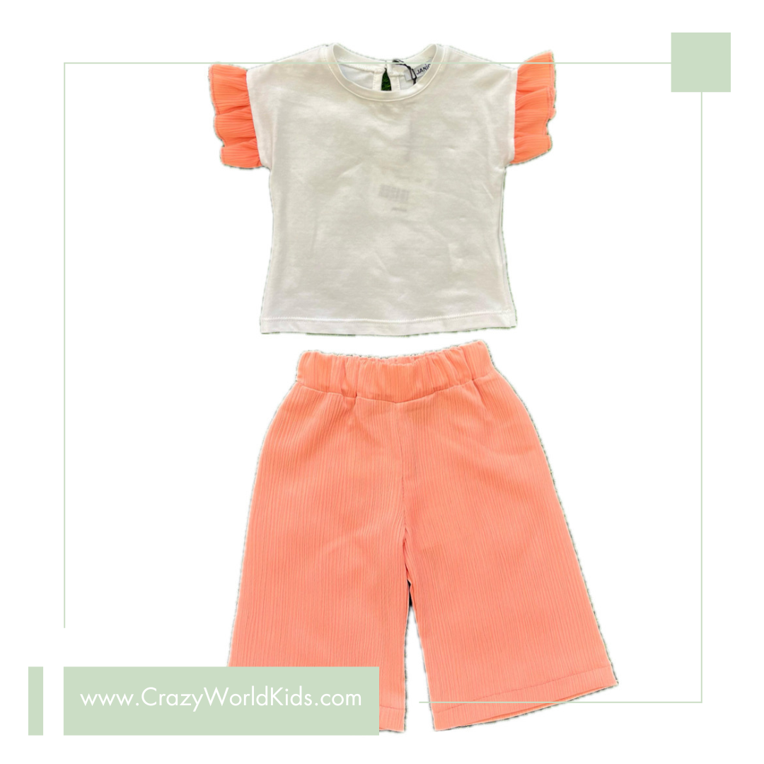 Pantalone salmone disponibile dalla 3 alla 7 anni