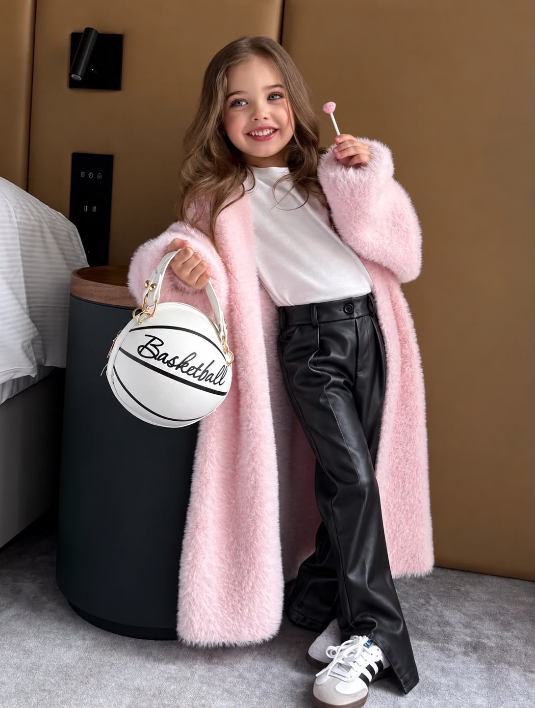 Pantalone in ecopelle balloon