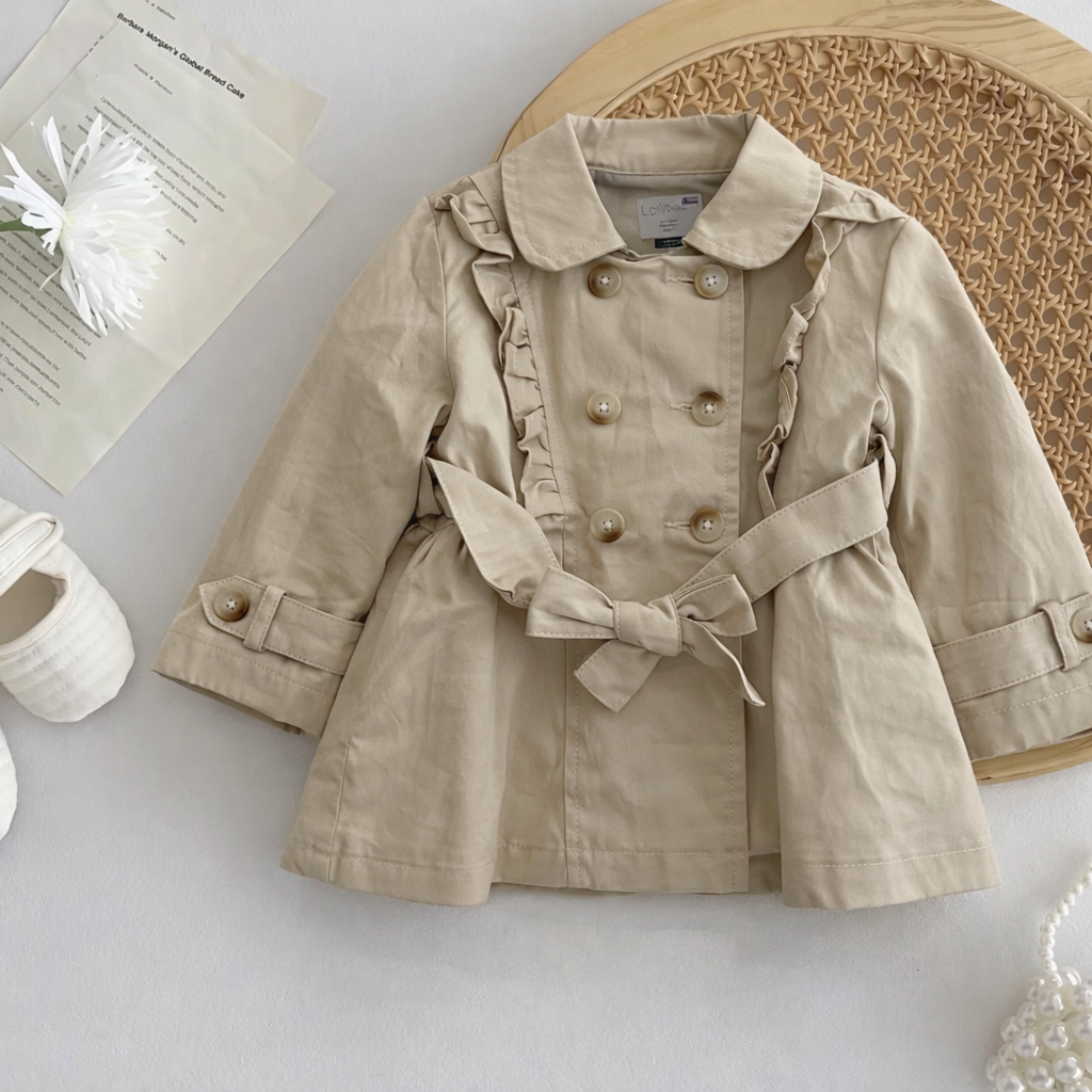Trench neonata beige MINI ECLAT