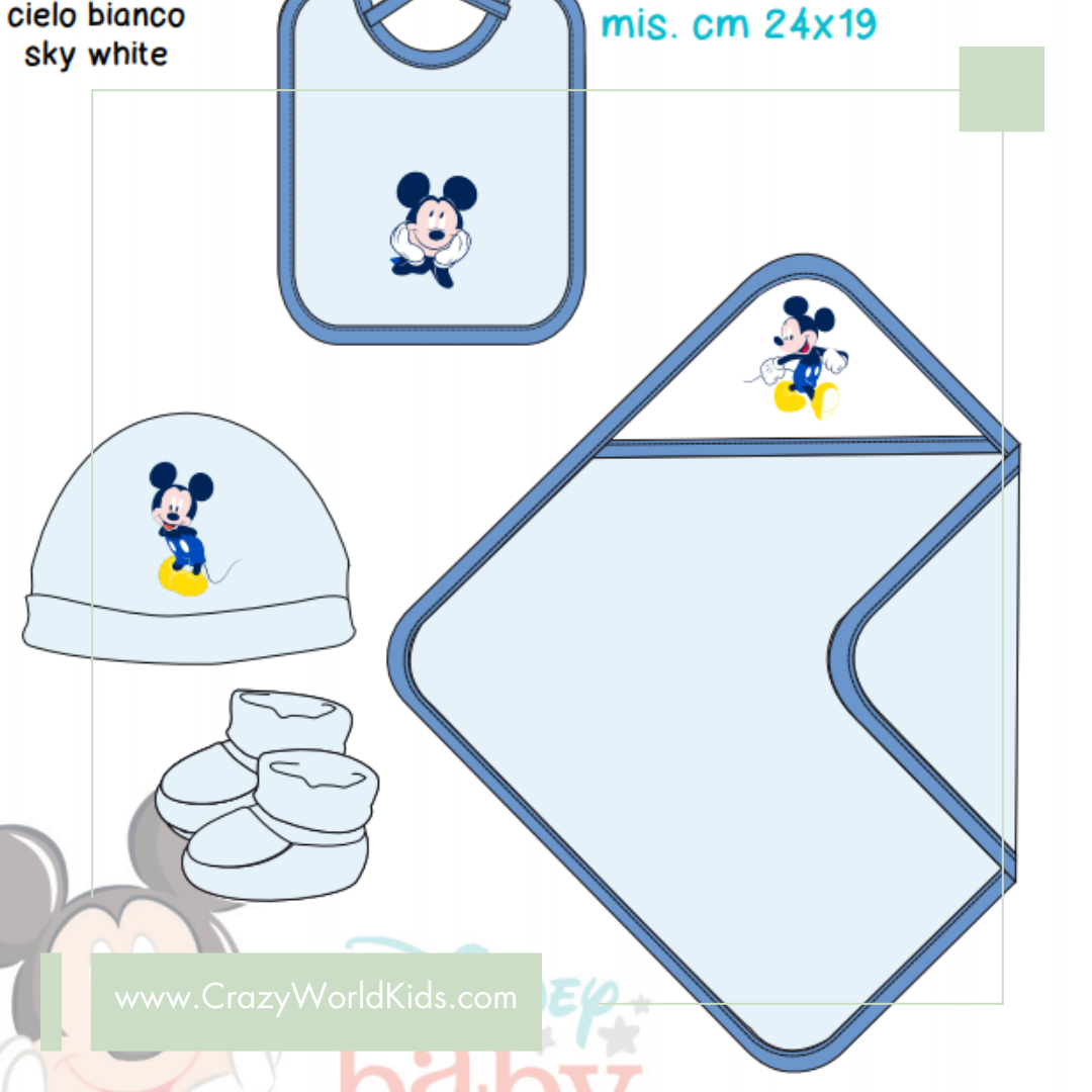 Set Minnie o Topolino 4 pezzi