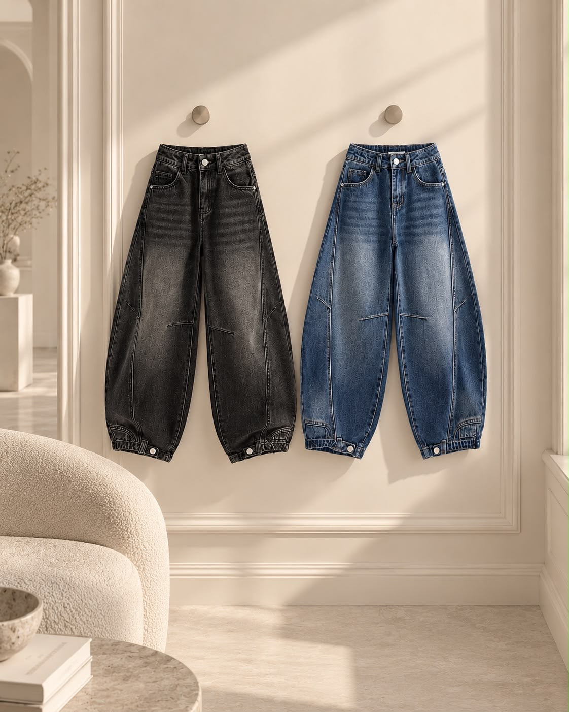 Jeans, balloon Denim e black