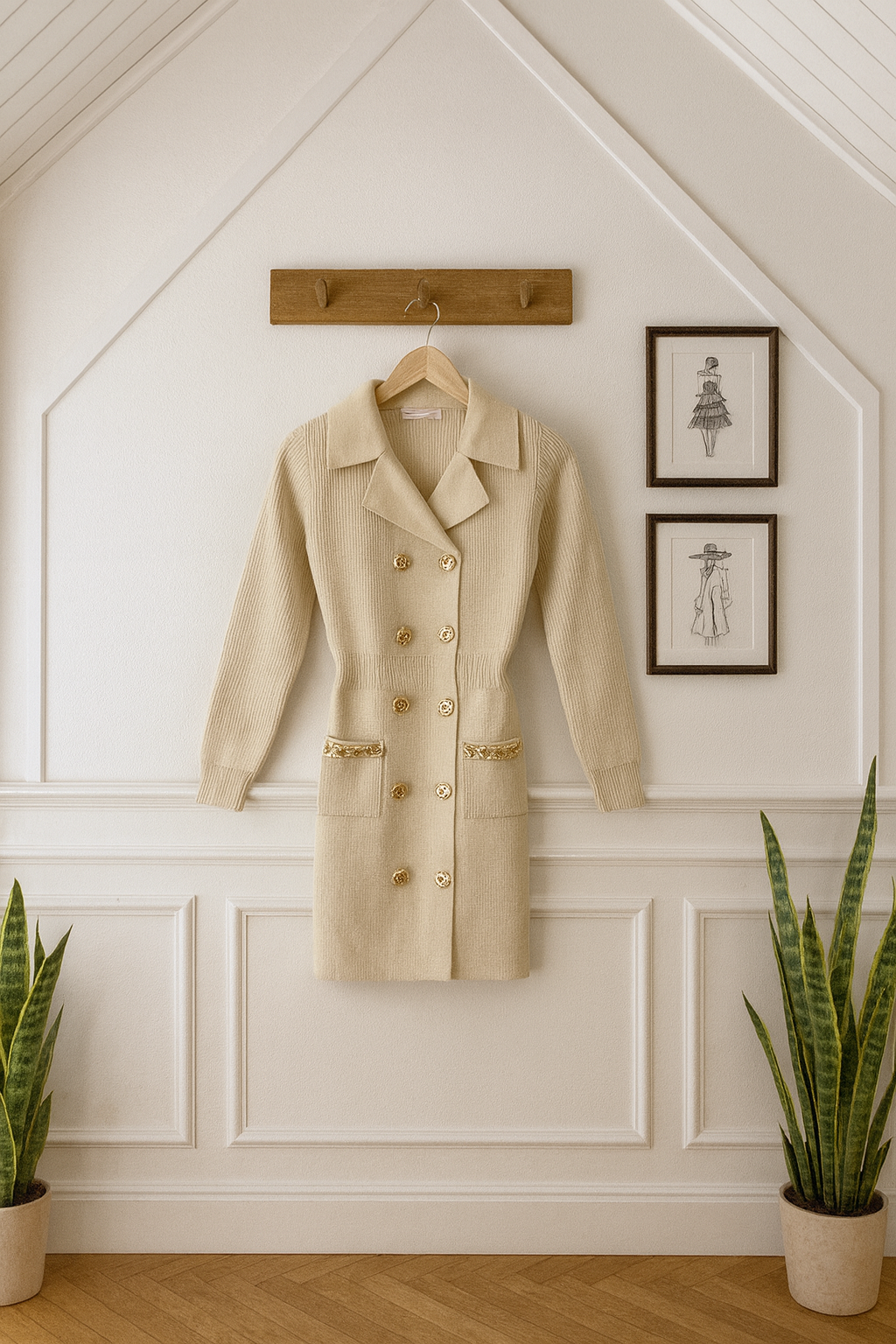 Vestito Chanel Vibes disponibile in nero e beige