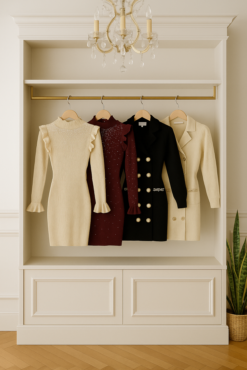 Vestito Chanel Vibes disponibile in nero e beige