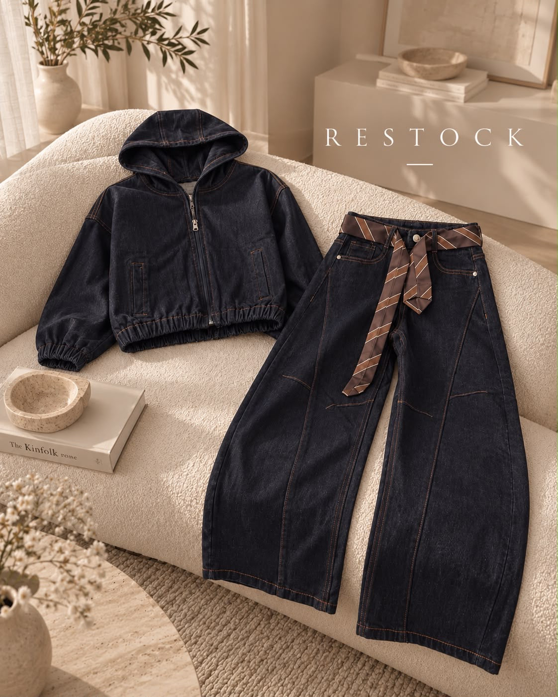 Completo in denim