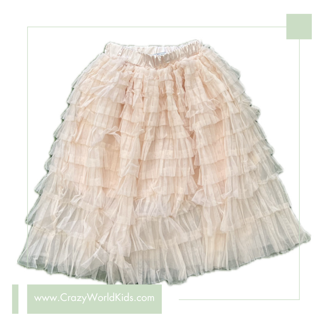 Gonna in tulle lunga disponibile dalla 4 alla 14 anni