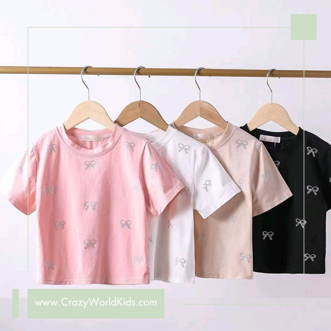 T-shirt Diamonds Flake disponibile in bianco dalla 4 alla 14 anni