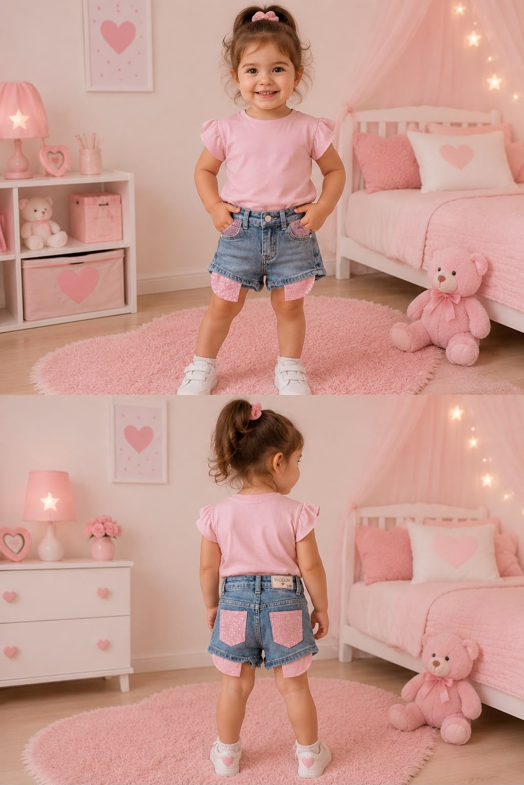 Shorts neonata PRINCESS SPARKLE
