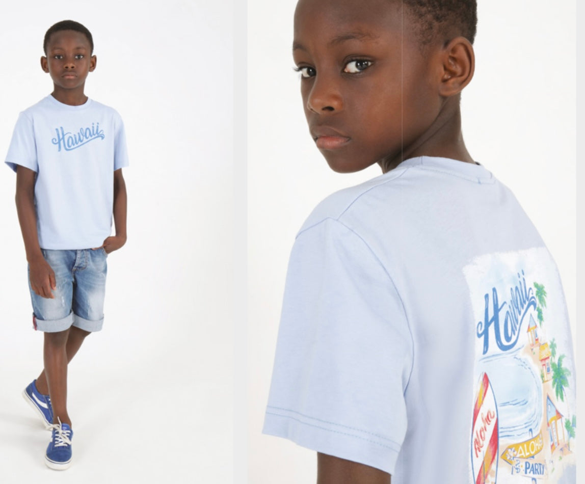 T-shirt Hawaii disponibile dalla 3 alla 16 anni