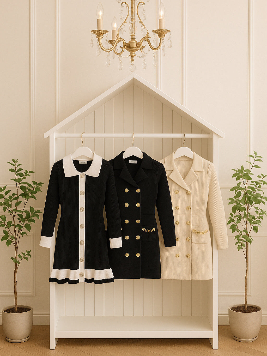 Vestito Chanel Vibes disponibile in nero e beige
