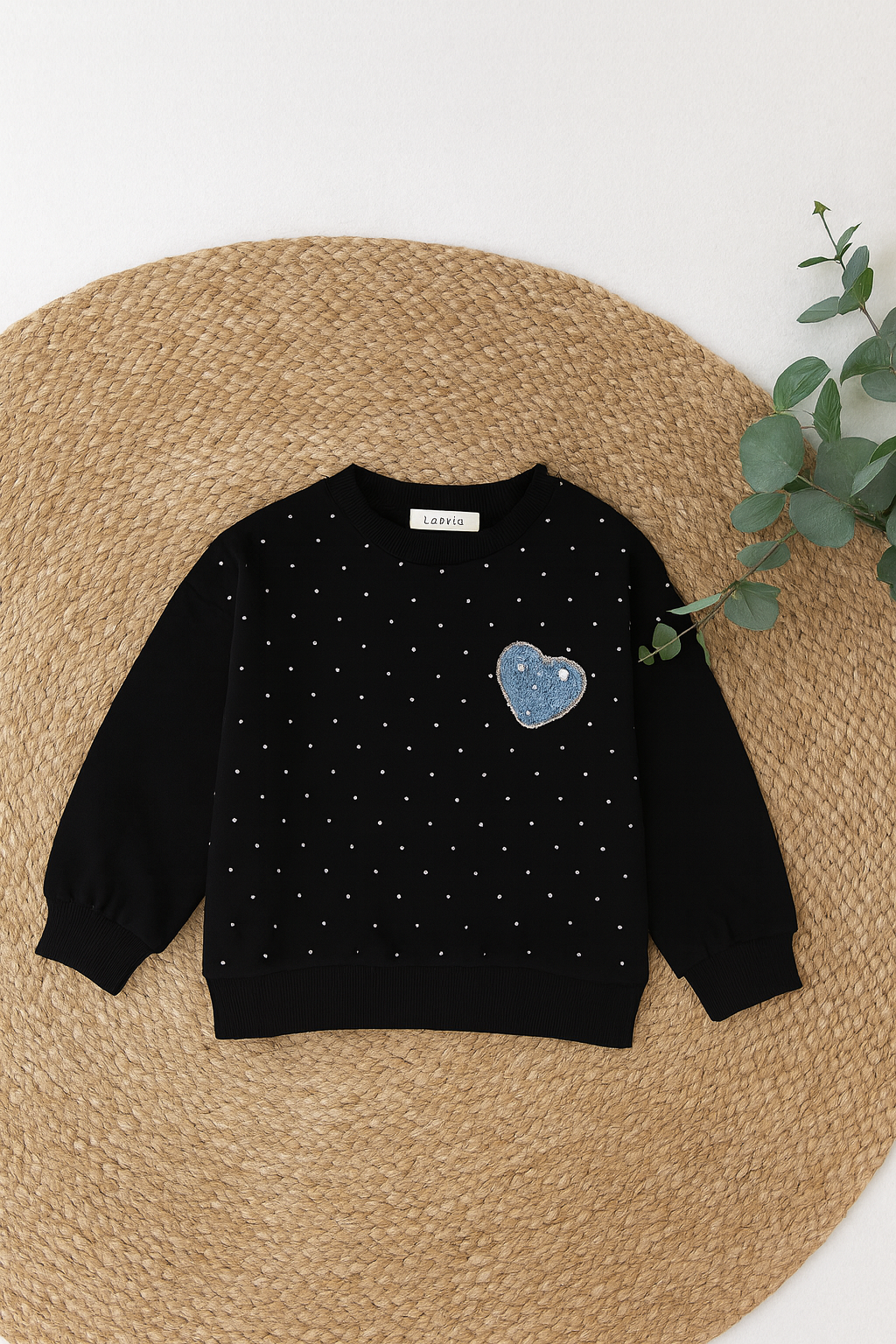 Felpa bianca Jeans Heartbeat