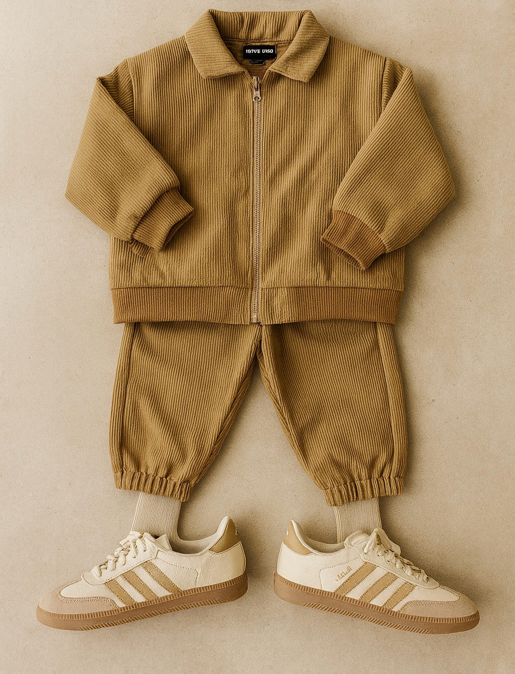 Giubbotto in velluto Camel Velvet bimbo