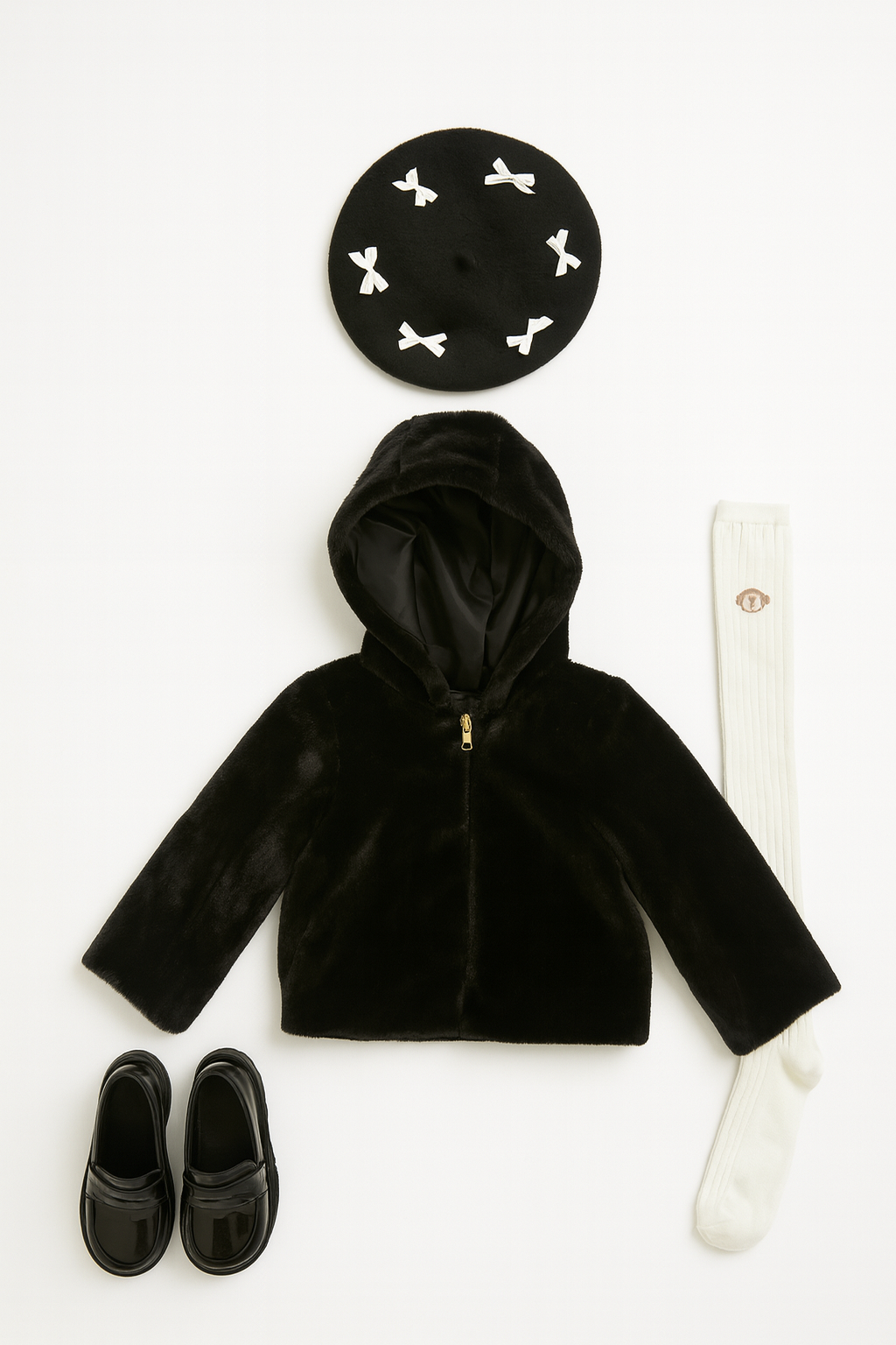 Pelliccia nera LITTLE BLACK PRINCESS