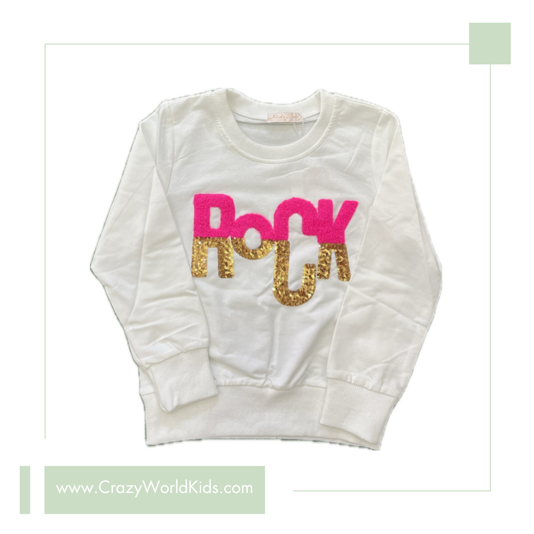 Felpa Rock disponibile dalla 4 alla 14 anni