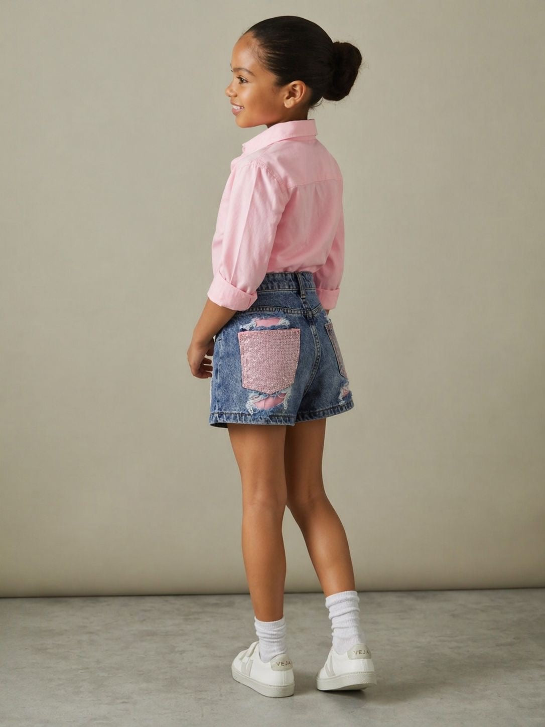 Shorts in denim BRILLOS POCKET