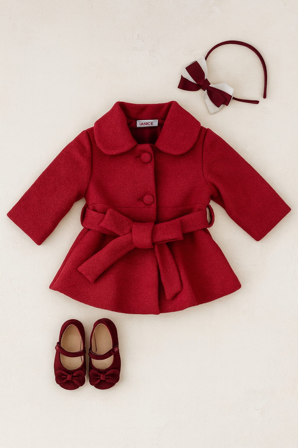 Cappotto neonata PETIT ROUGE