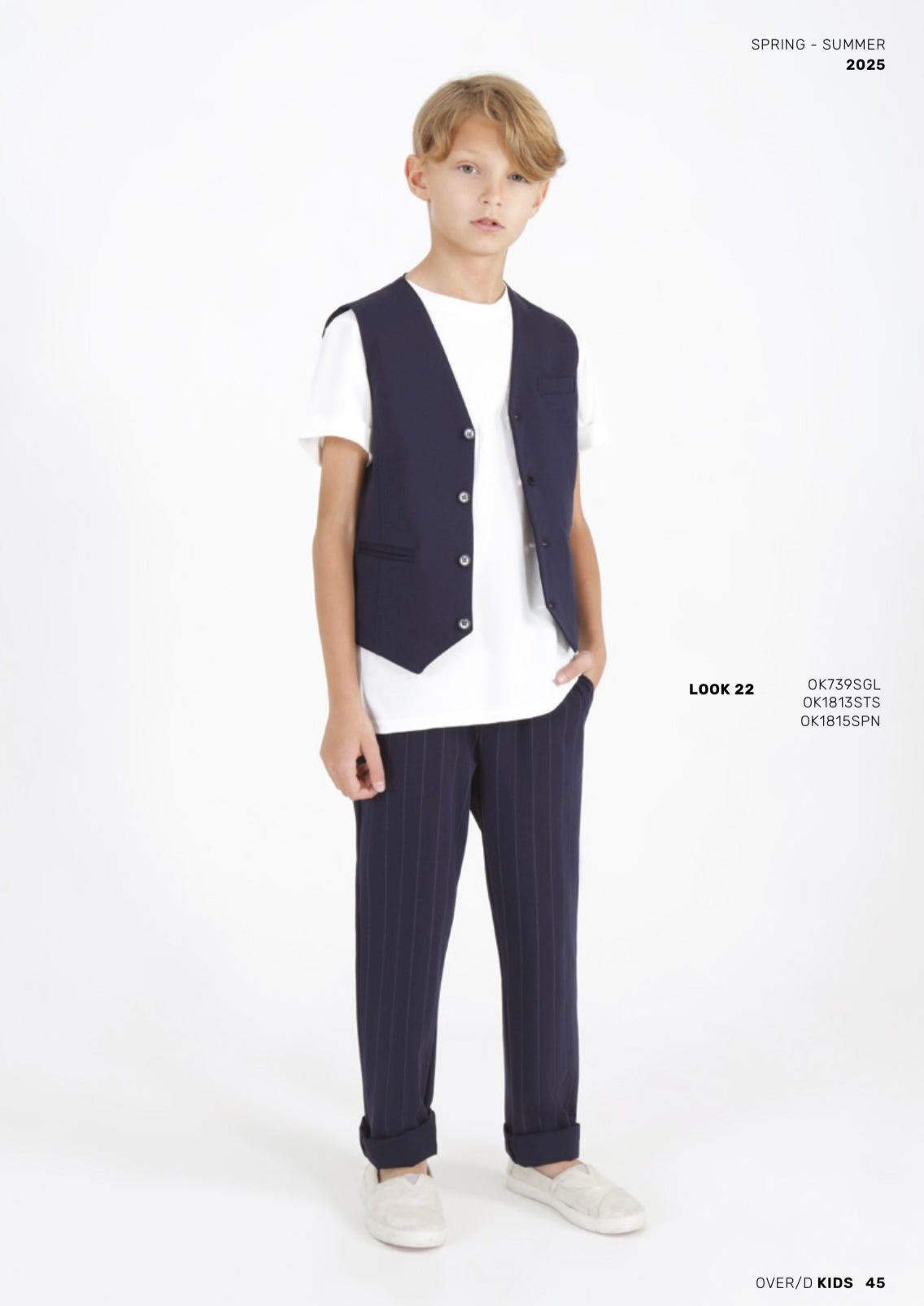 Pantalaccio rigato disponibile dalla 3 alla 16 anni