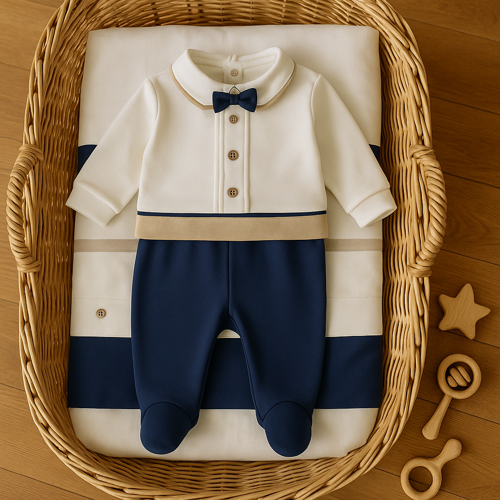 Completo prima nascita maschietto due pezzi clinico