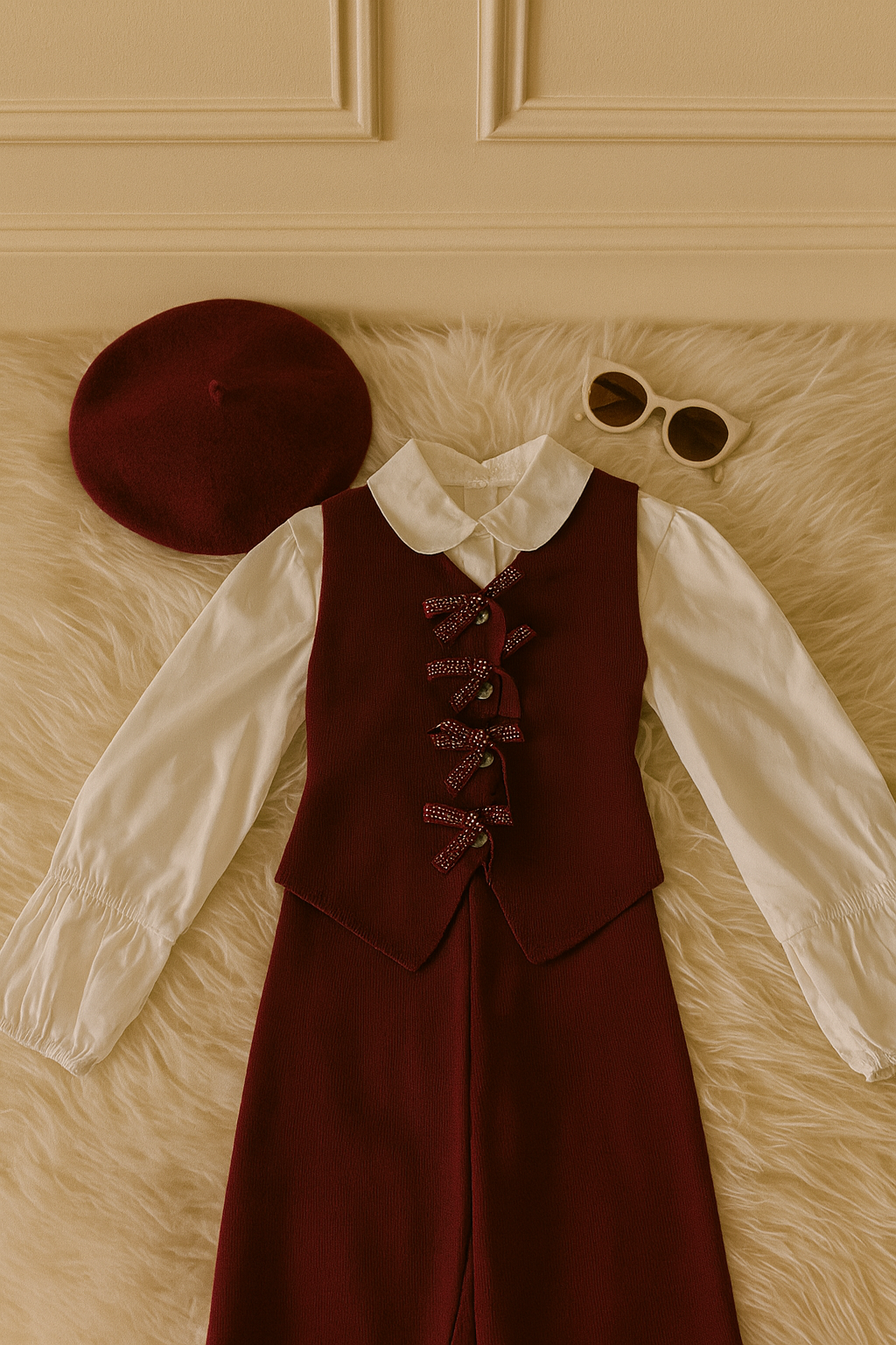 Camicia con manica a sbuffo