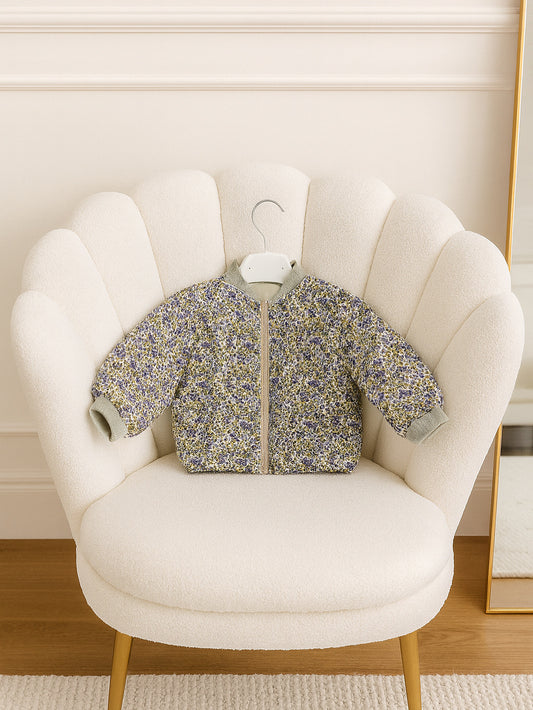 Trapuntino neonata verde salvia Petit Fleur