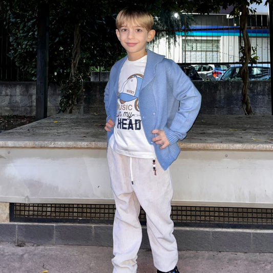 T-shirt Music in my head disponibile dalla 9 alla 30 mesi
