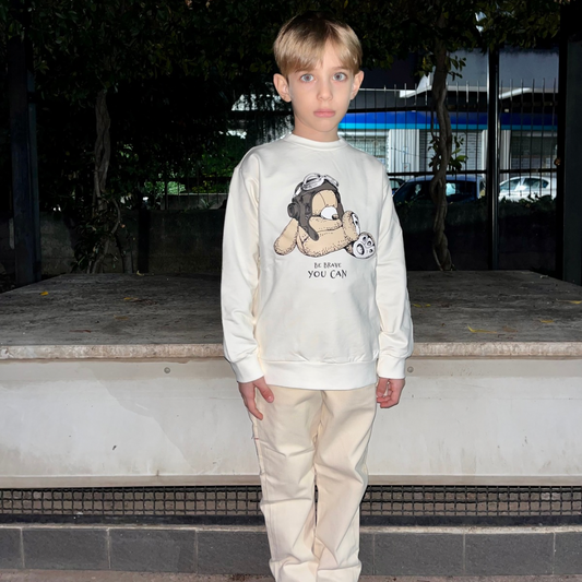 Pantalone Tapered fit disponibile in due varianti di colore dalla 3 alla 16 anni