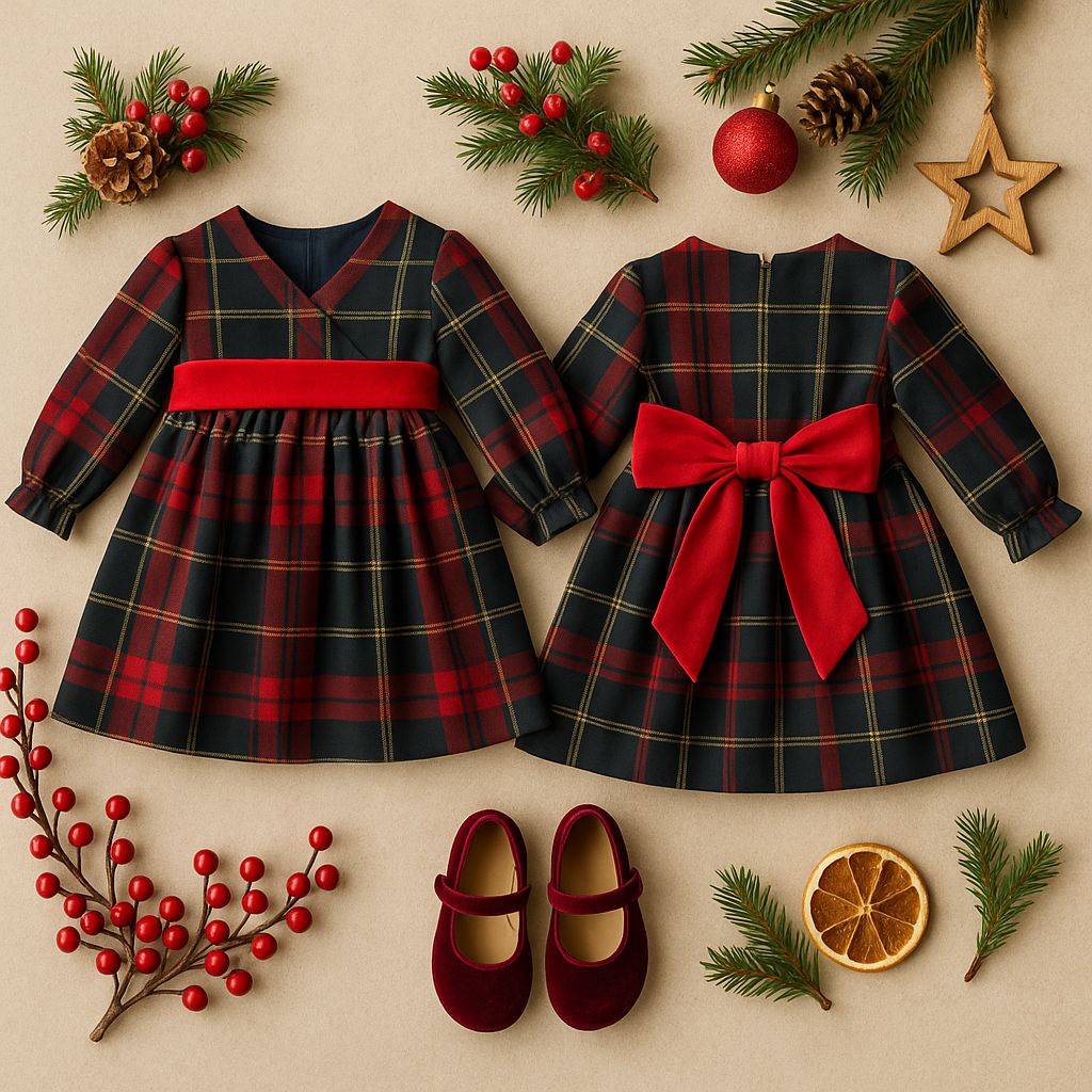 Abito tartan HOLIDAY HEATHER bimba
