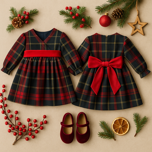 Abito tartan HOLIDAY   HEATHER neonata