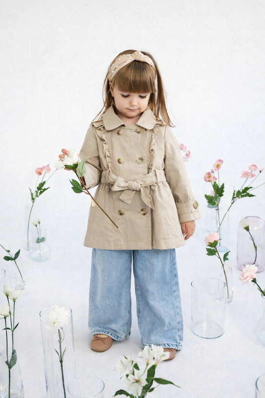 Trench  neonata beige MINI ECLAT