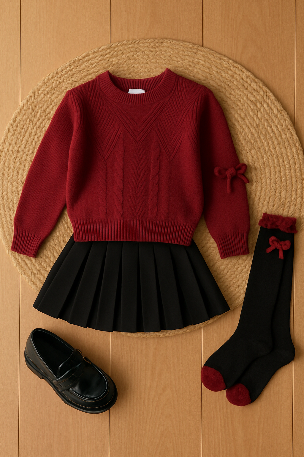 Maglioncino  Essenza Rubino e Nero