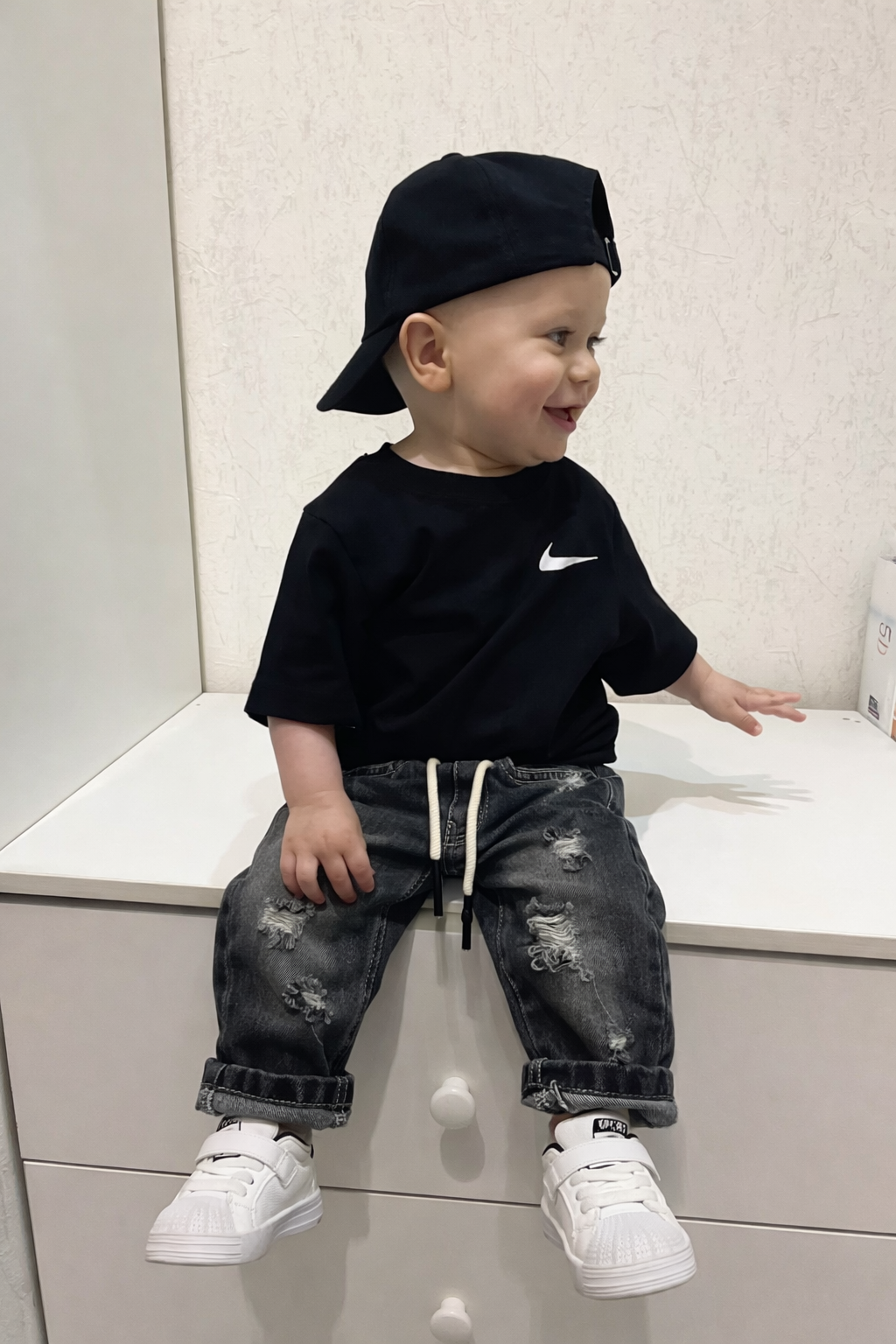 Jeans neonato BLACK