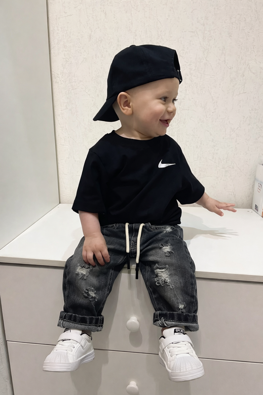 Jeans neonato BLACK
