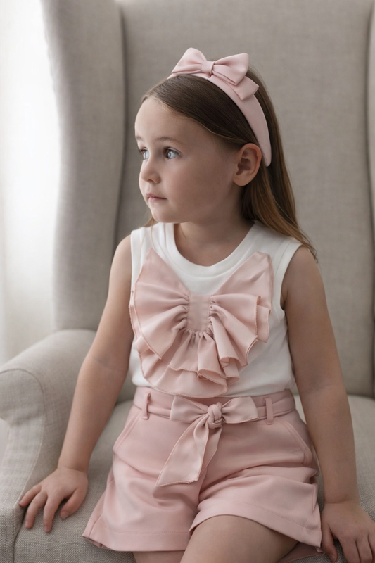 Pantaloncino bimba BLUSH BOW BABY