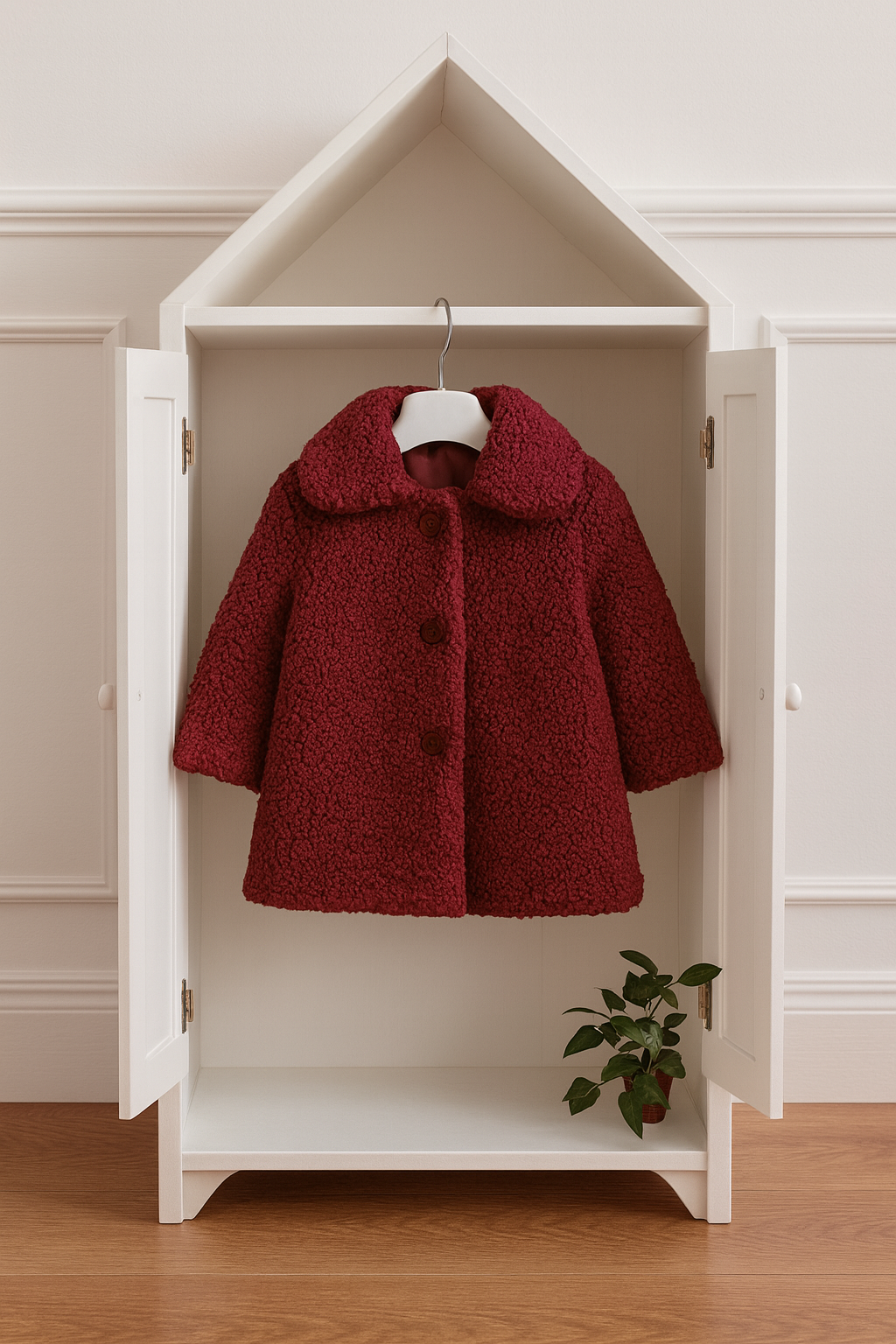 Cappotto Bordeaux Charme neonata