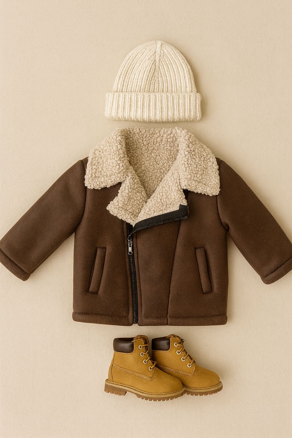 Montone marrone Pilot bimbo