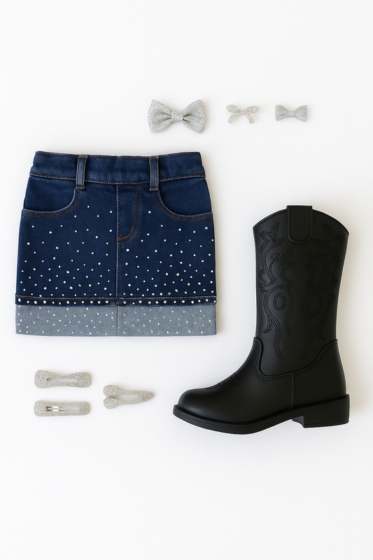 Gonna in jeans Shiny Cuff Denim