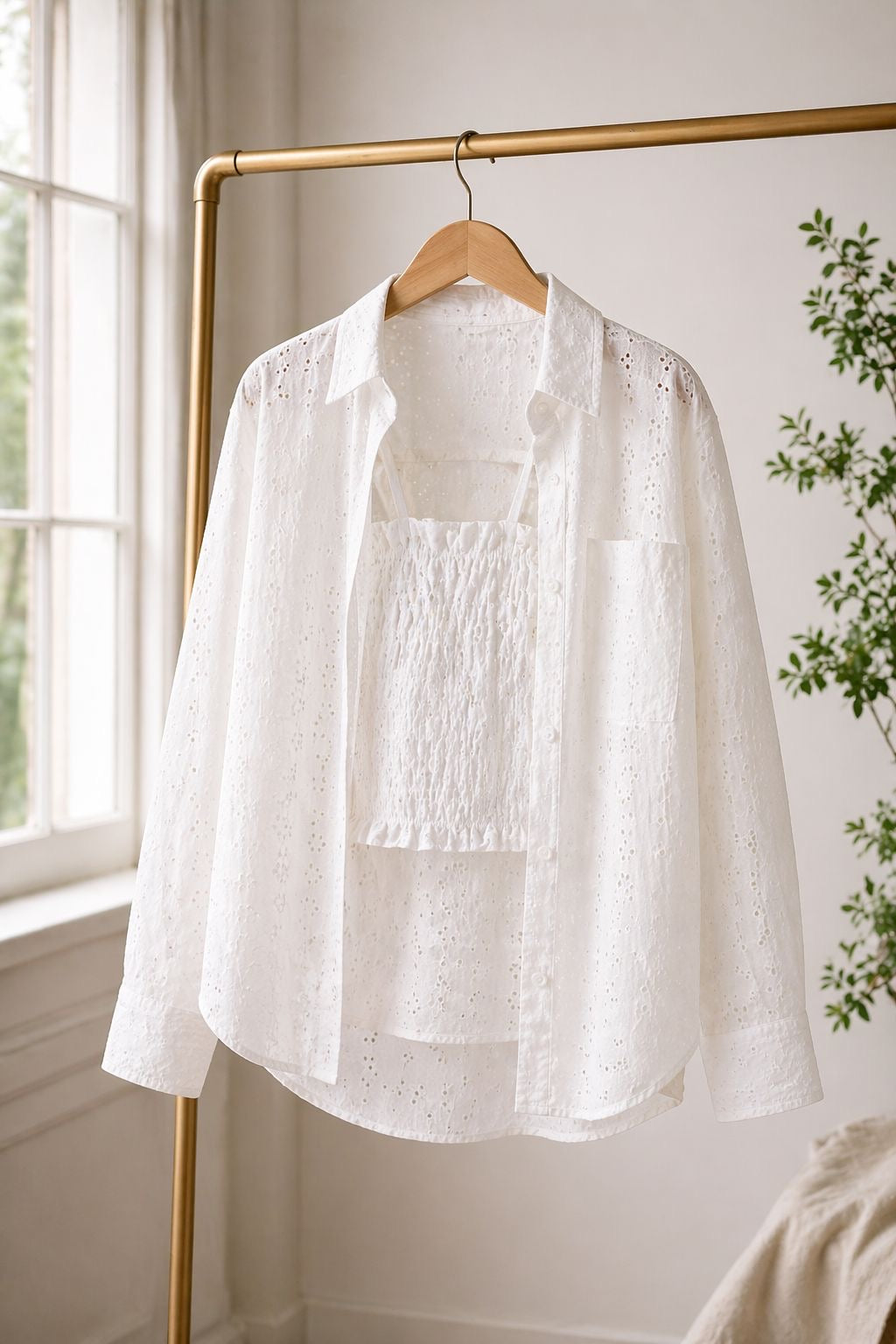 Camicia e top in pizzo SANGALLO