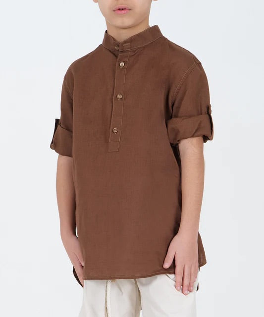 Camicia Brown Over/D 3/16 anni