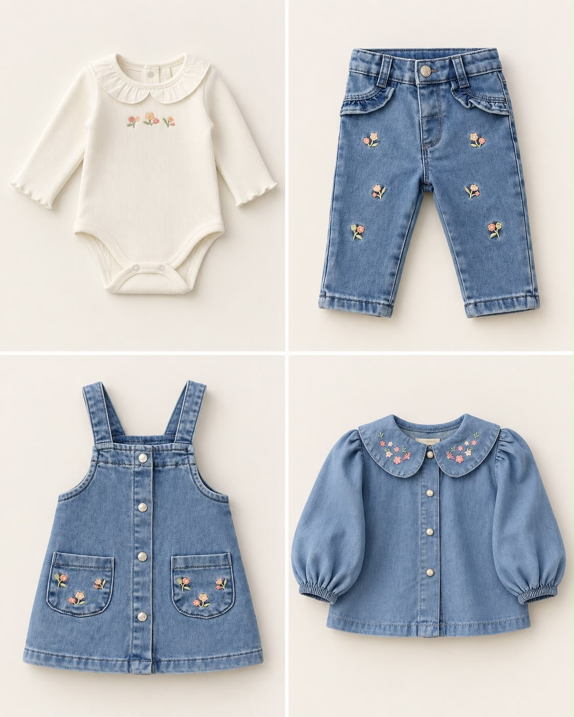 Jeans floreale