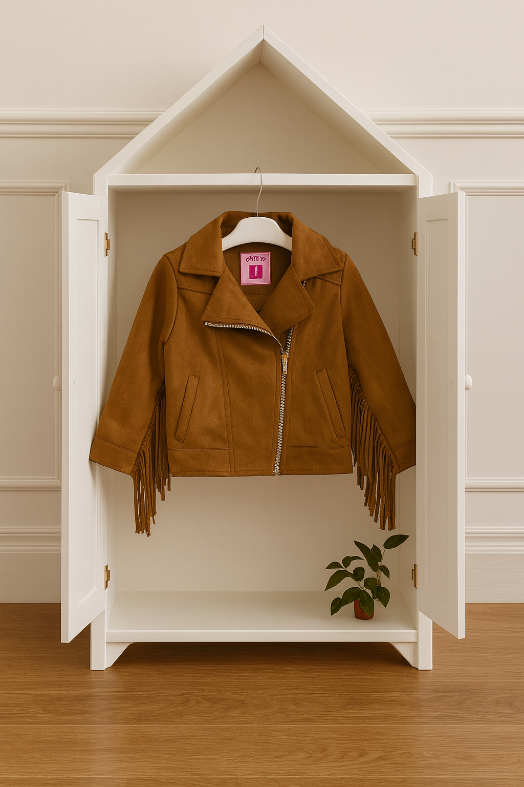 Giubbino scamosciato con frange Desert Dream