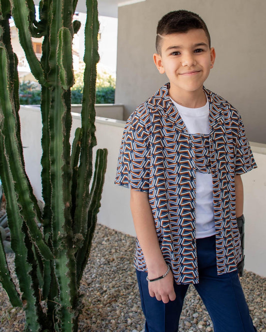 Camicia Geometric Never Too 9/30 mesi