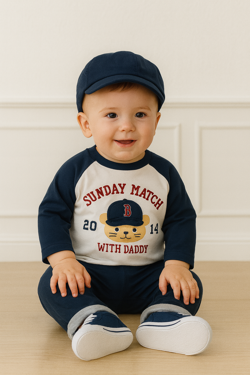 T-shirt neonato Sunday Match