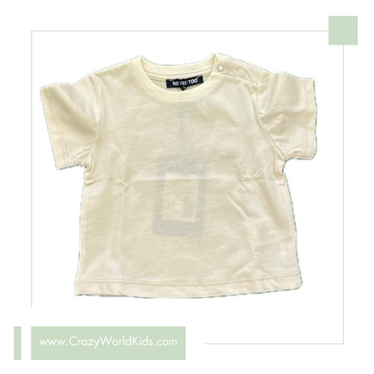 T-shirt basic beige disponibile dalla 3 alla 7 anni