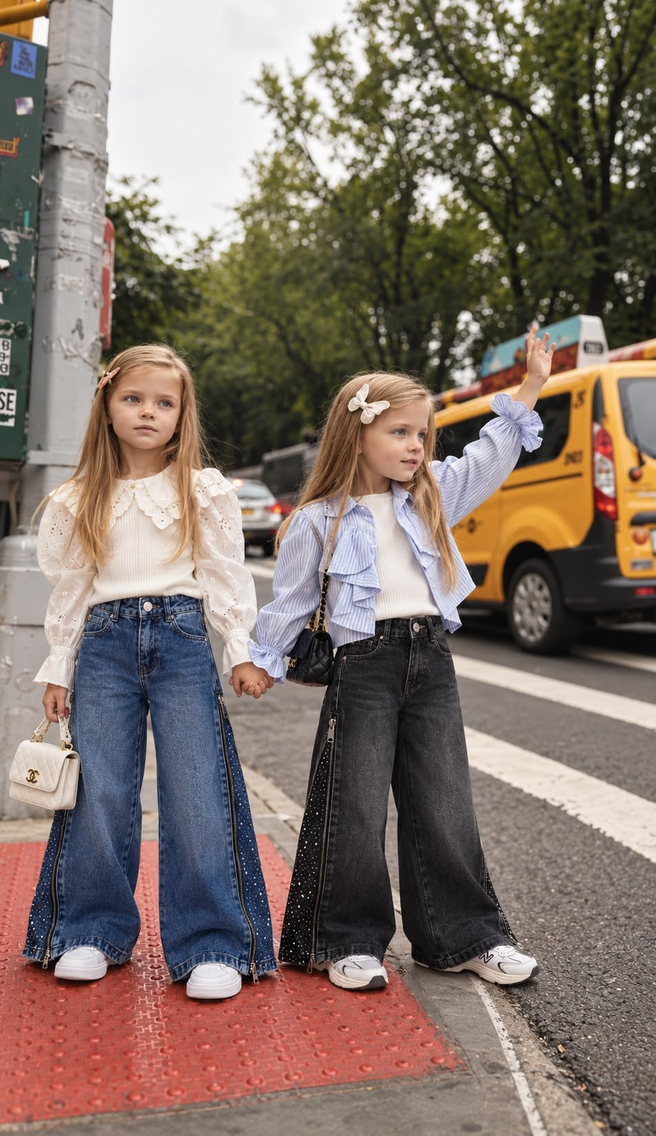 Jeans bimba ZIP&SHINE
