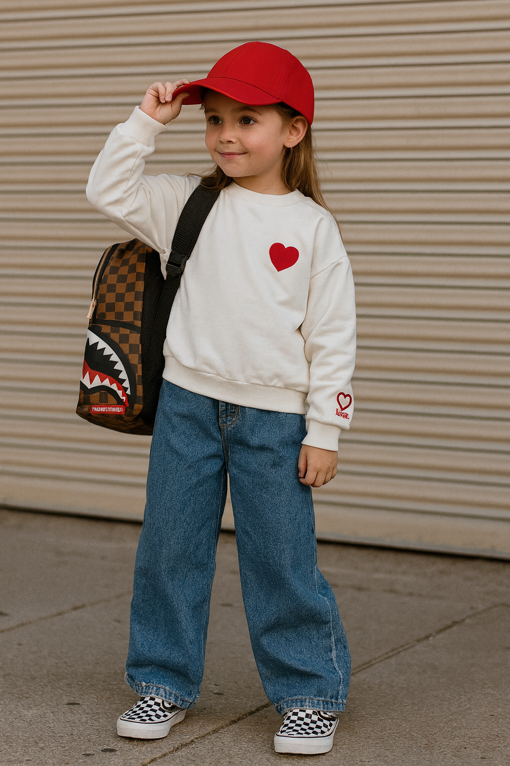 Felpa bianca Batticuore