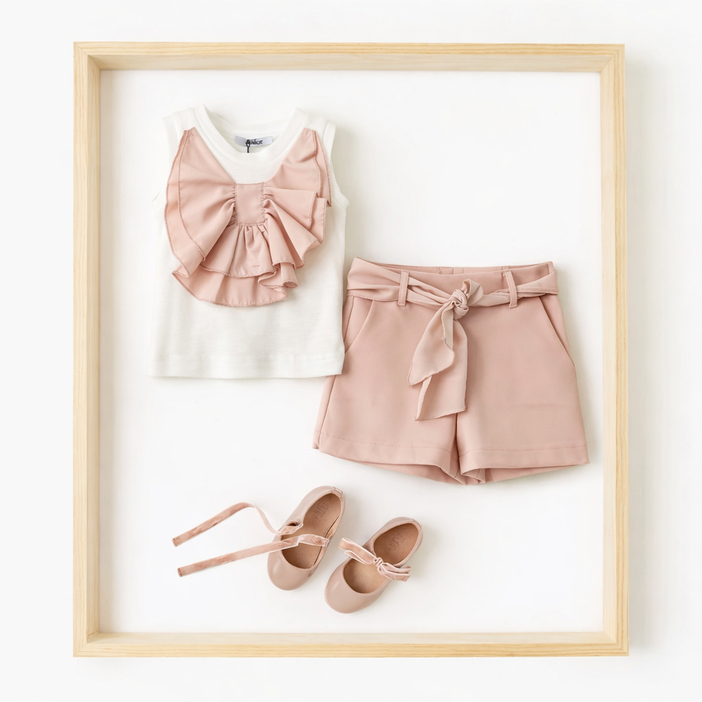Pantaloncino bimba BLUSH BOW BABY