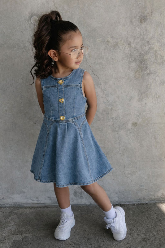Abito in jeans bimba DENIM SUNSHINE