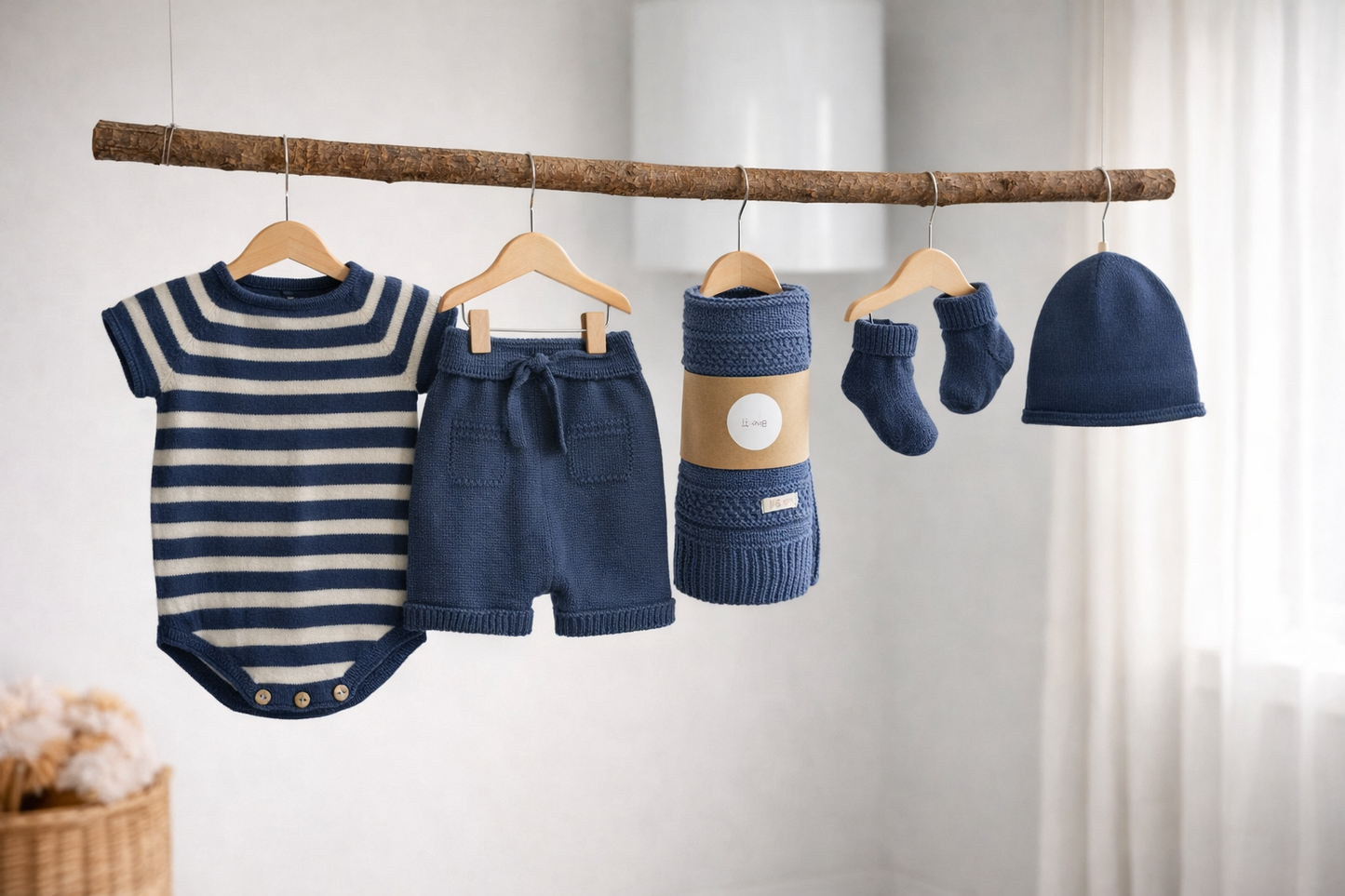 Pacchetto Li&me Sandal cream/indigo