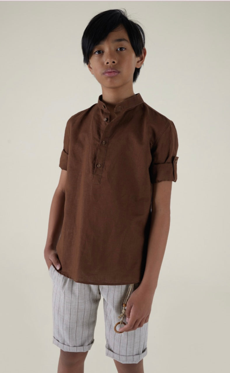 Camicia Brown Over/D 3/16 anni